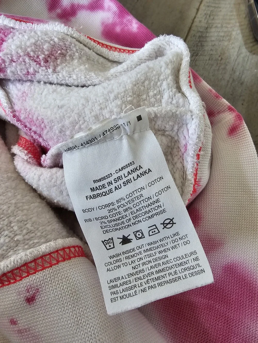 Nike Sportswear Oversized Fleece Tie-Dye Crew Sweatshirt Size Small
